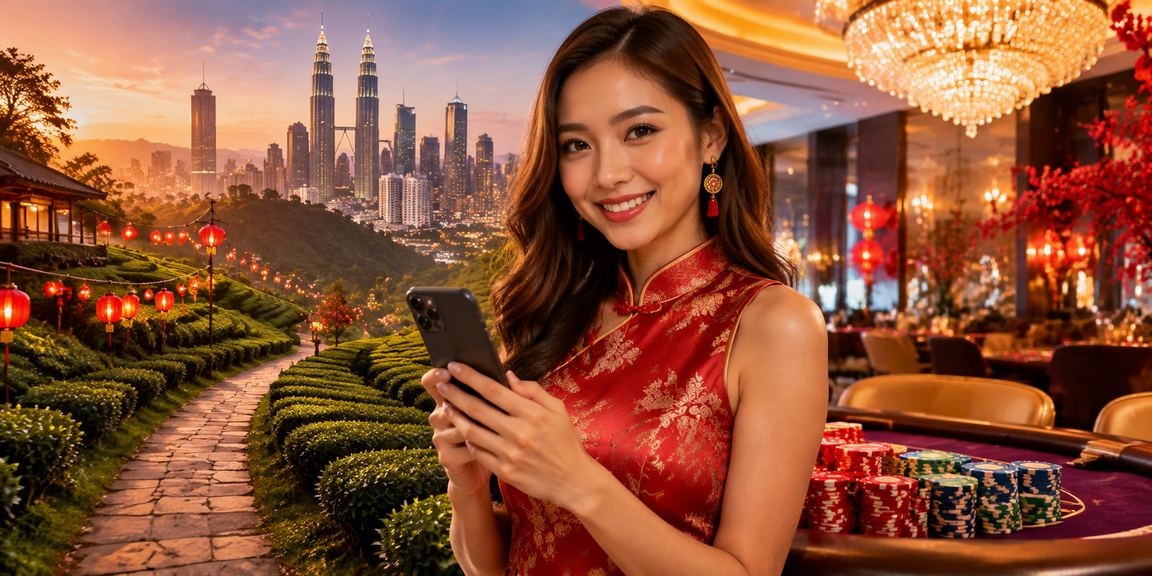 Pengguna Malaysia meneroka platform e-sukan 1810 pada telefon pintar di Kuala Lumpur