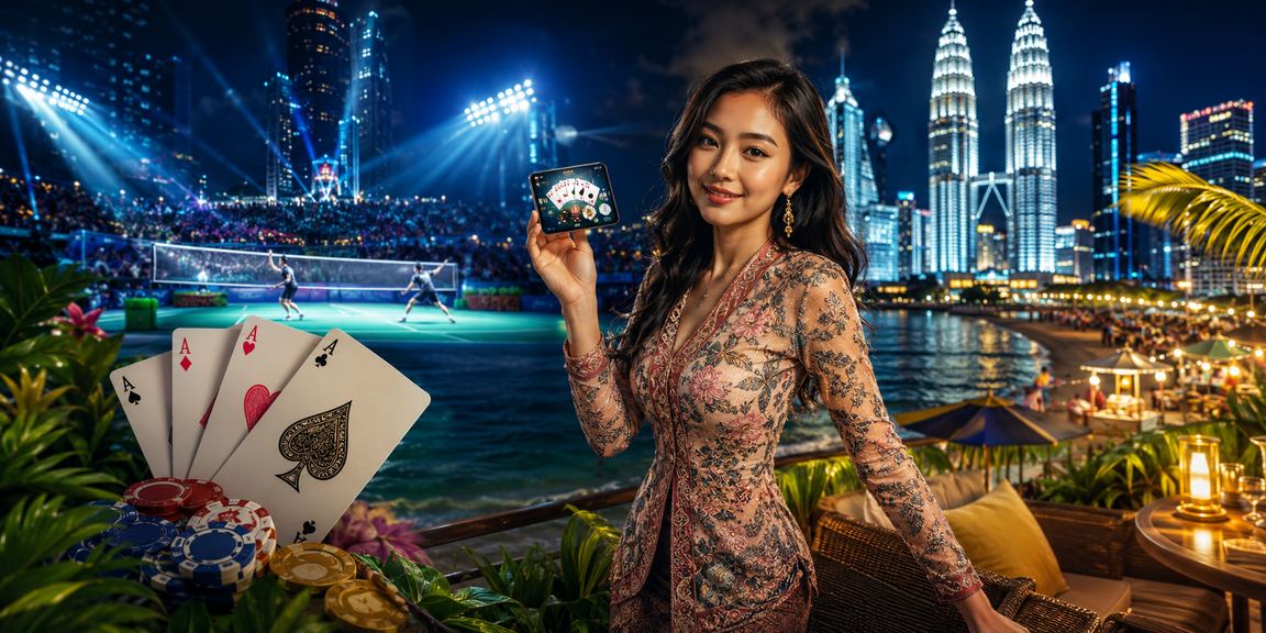 Permainan kad kasino gaya Melayu di Kuala Lumpur dengan suasana mewah